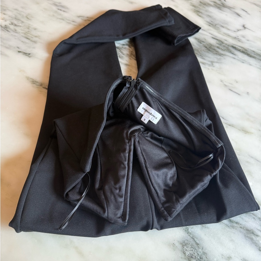 Superdown Strapless Black Jumpsuit - image 2